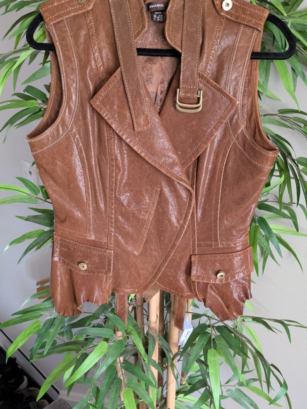 Leather vest